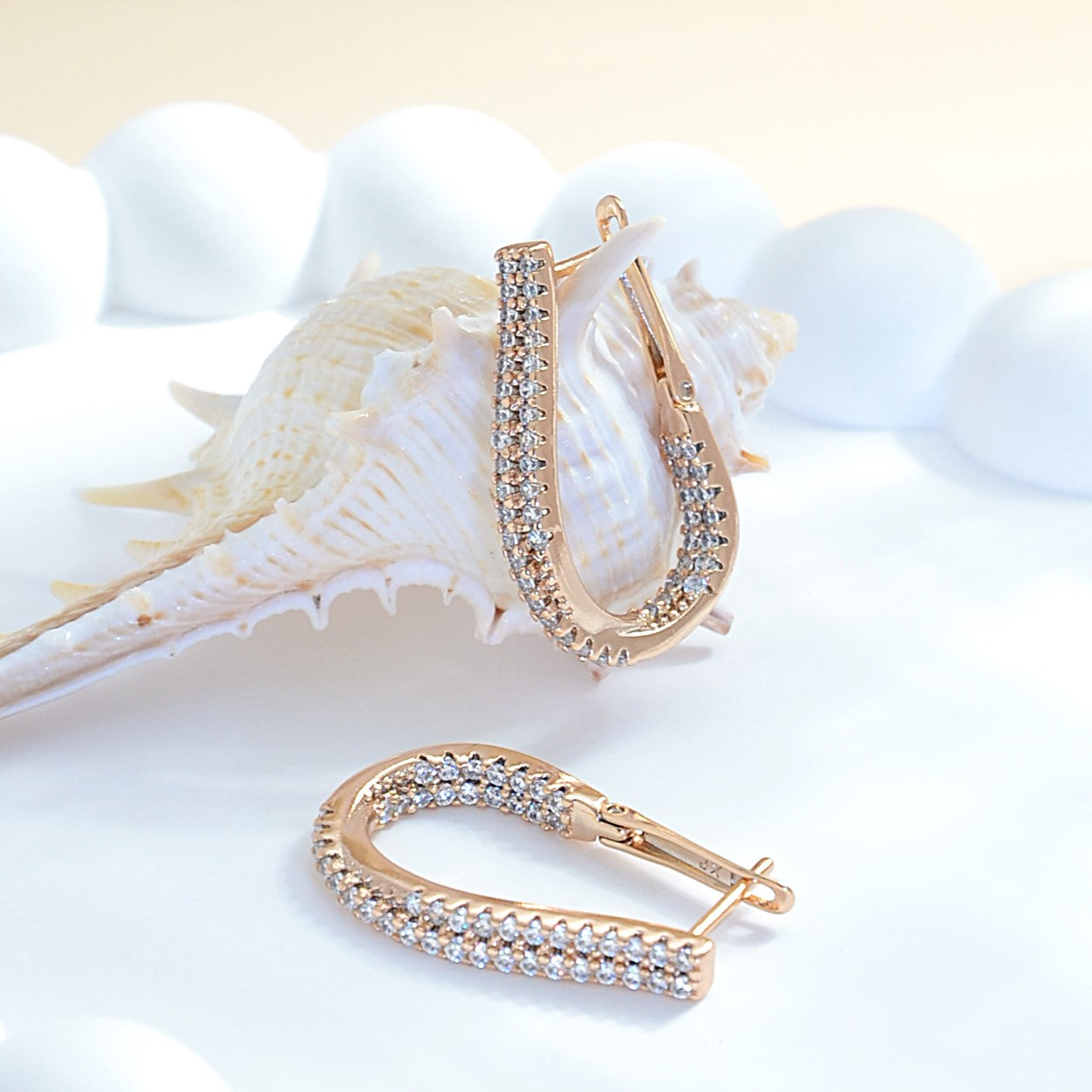 TIMEMATRIX Trending Personalized Alphabet Earrings for Women | 18K Gold Plated | White CZ Pendant | Daily Chic & Casual Party Jewelry | Perfect Birthday/Mother’s Day Gift