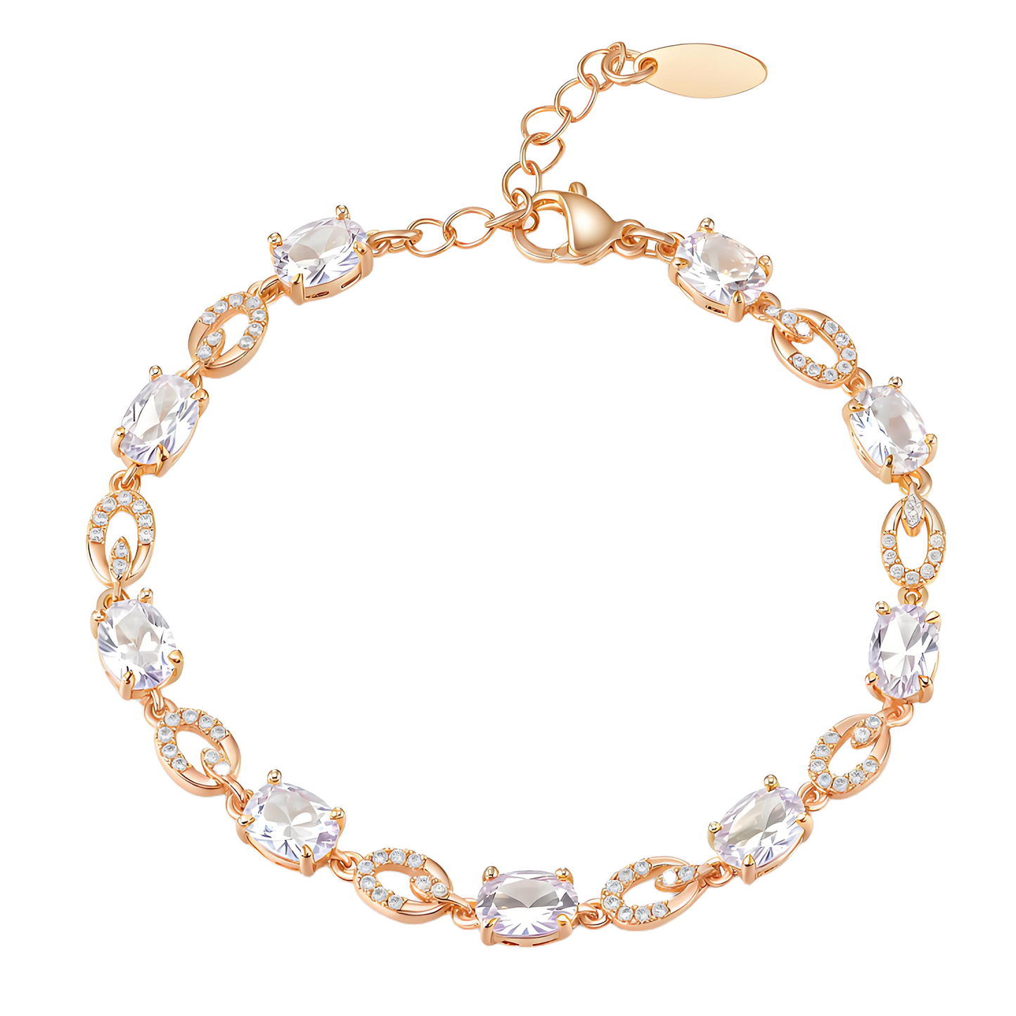 TIMEMATRIX 18K Gold Plated Eternal Bracelet for Women | Sparkling Jewelry | Ideal Gift for Girlfriend, Wife & Mother