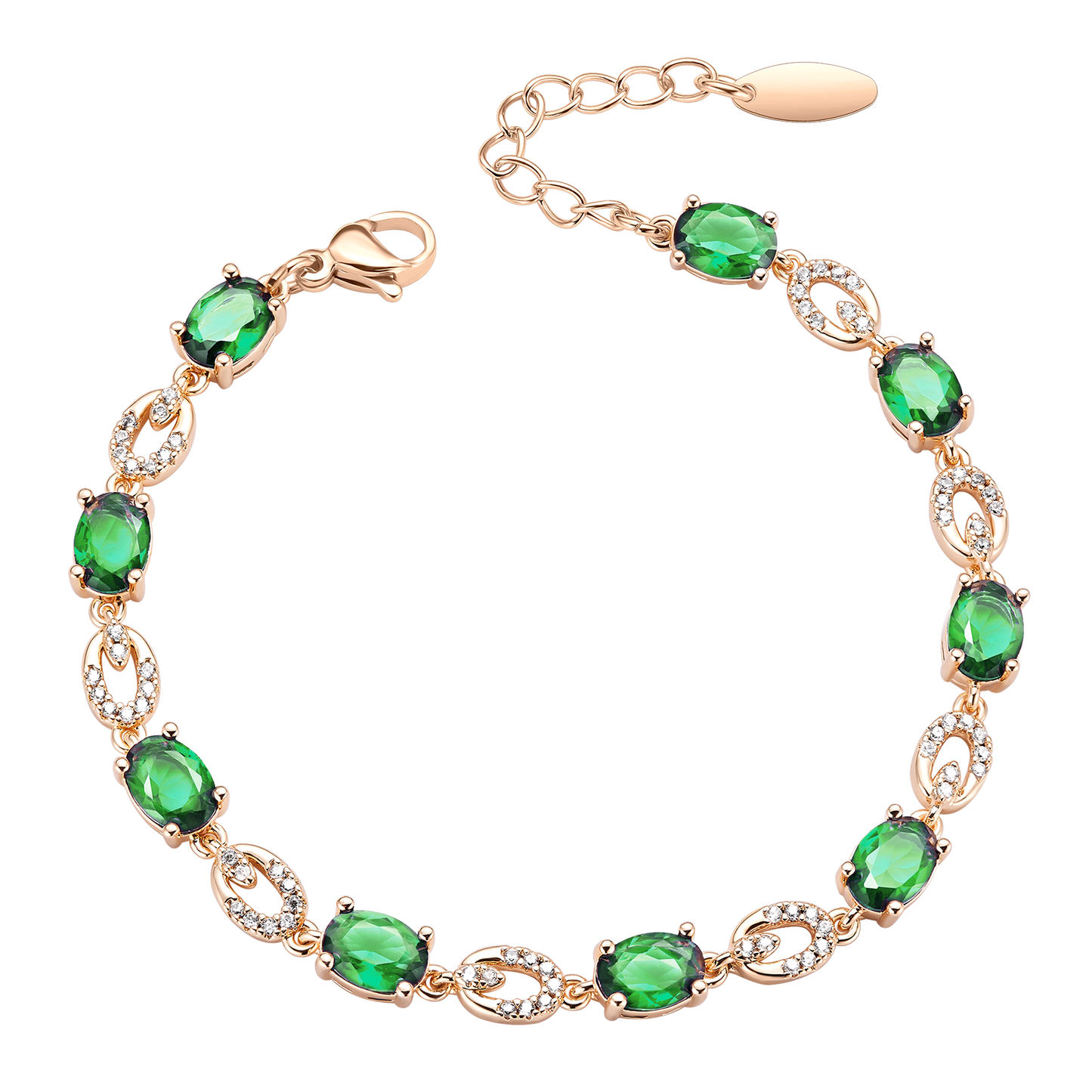 TIMEMATRIX 18K Gold Plated Eternal Bracelet for Women | Sparkling Jewelry | Ideal Gift for Girlfriend, Wife & Mother