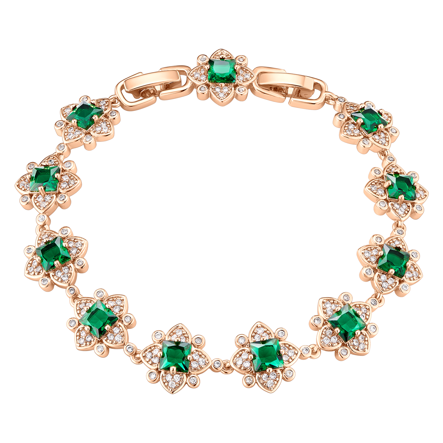 TIMEMATRIX 18K Gold Plated Women's Bracelet | Sparkling CZ & White Diamond | Perfect Gift for Girlfriend, Wife & Mom
