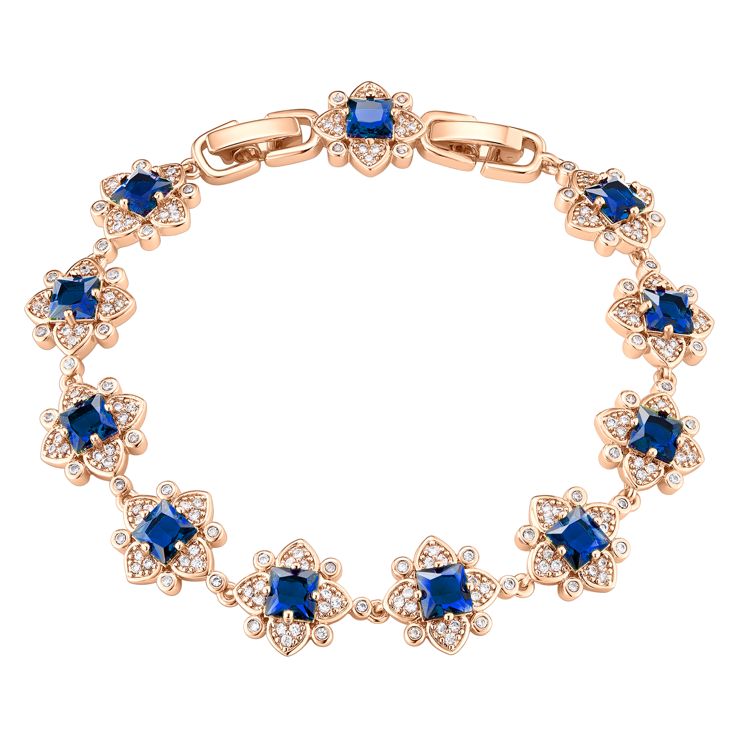TIMEMATRIX 18K Gold Plated Women's Bracelet | Sparkling CZ & White Diamond | Perfect Gift for Girlfriend, Wife & Mom