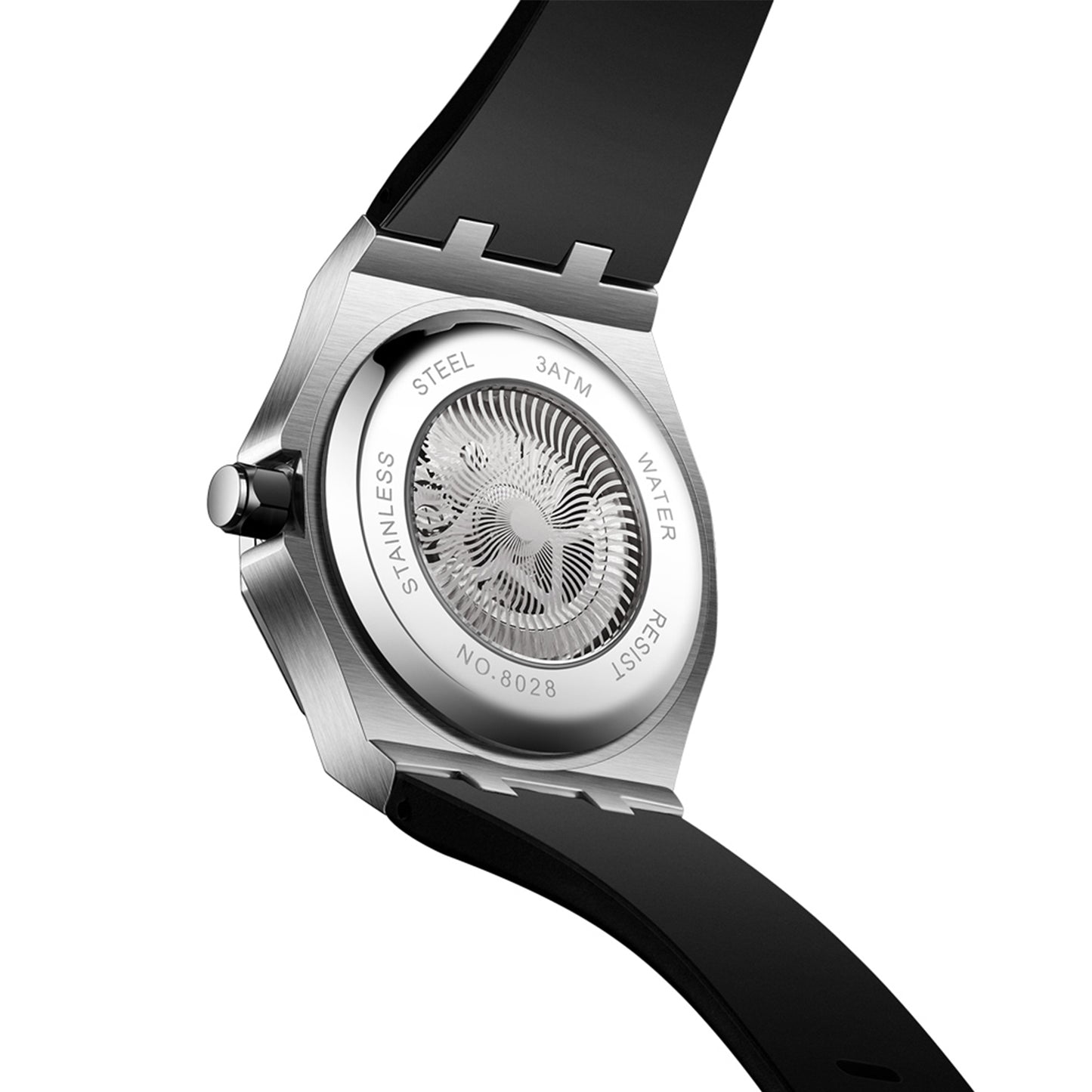 TIMEMATRIX Men's Stylish Hollow Out Mechanical Watch | Luminous Skeleton Dial | Alloy Case | Casual Business Waterproof | Ideal Gift for Trendy Men & Dads