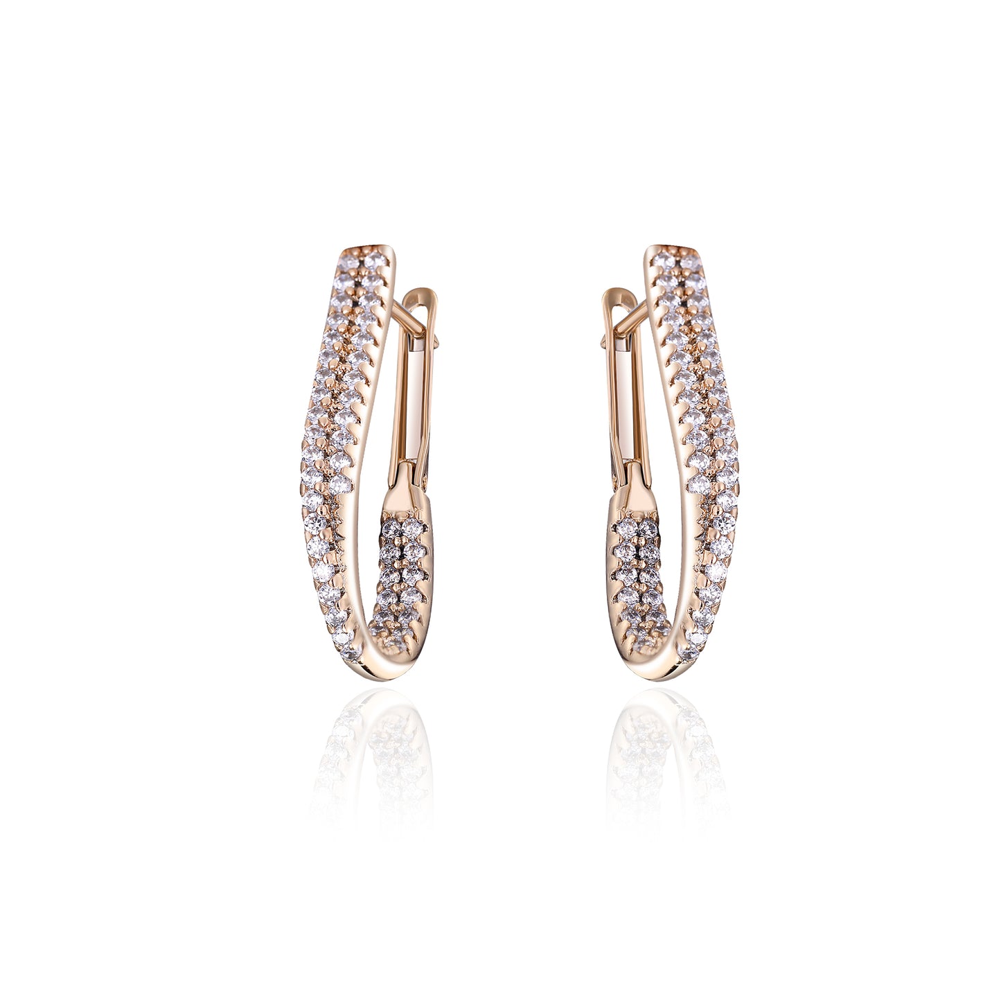TIMEMATRIX Trending Personalized Alphabet Earrings for Women | 18K Gold Plated | White CZ Pendant | Daily Chic & Casual Party Jewelry | Perfect Birthday/Mother’s Day Gift