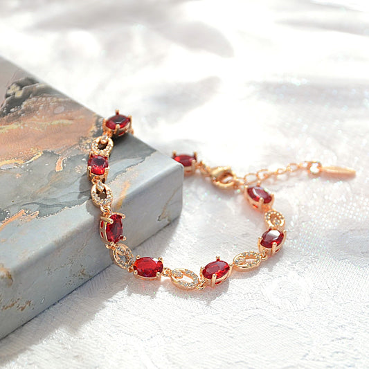 TIMEMATRIX 18K Gold Plated Eternal Bracelet for Women | Sparkling Jewelry | Ideal Gift for Girlfriend, Wife & Mother