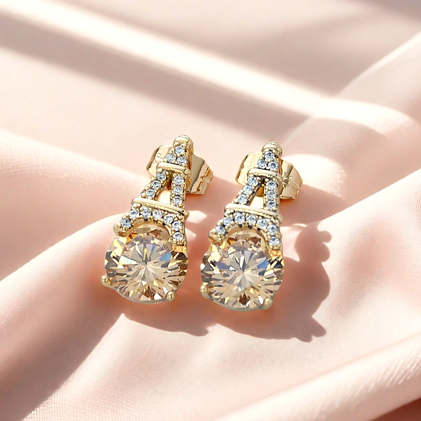 TIMEMATRIX Trending Alphabet Earrings for Women | 18K Gold Plated | Cubic Zirconia | Daily Chic & Party Jewelry | Perfect Birthday/Anniversary Gift