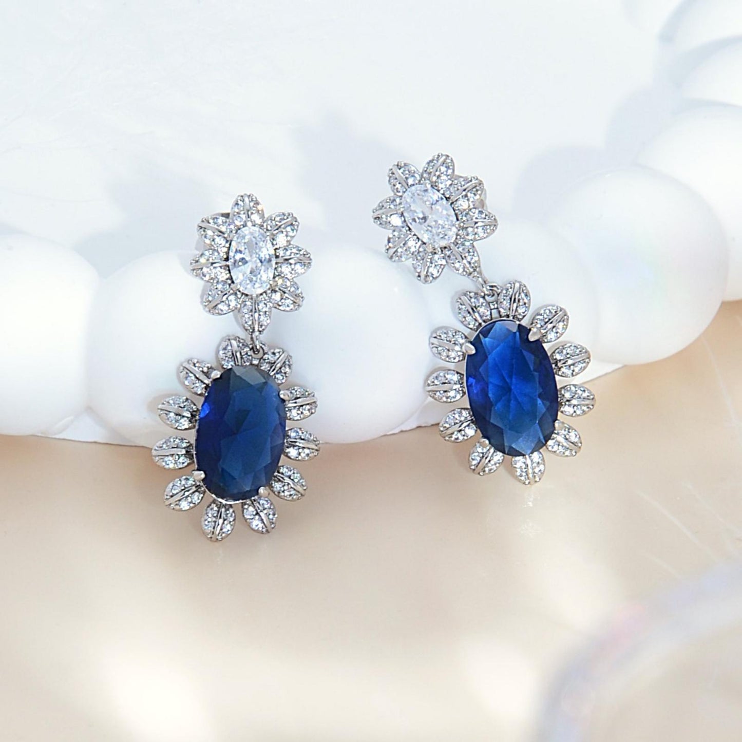 Trending Sunflower Earrings for Women | White Gold Plated with Deep Garnet CZ Gemstones | Summer Garden & Casual Chic Jewelry | Perfect Birthday/Mother’s Day Gift for Her