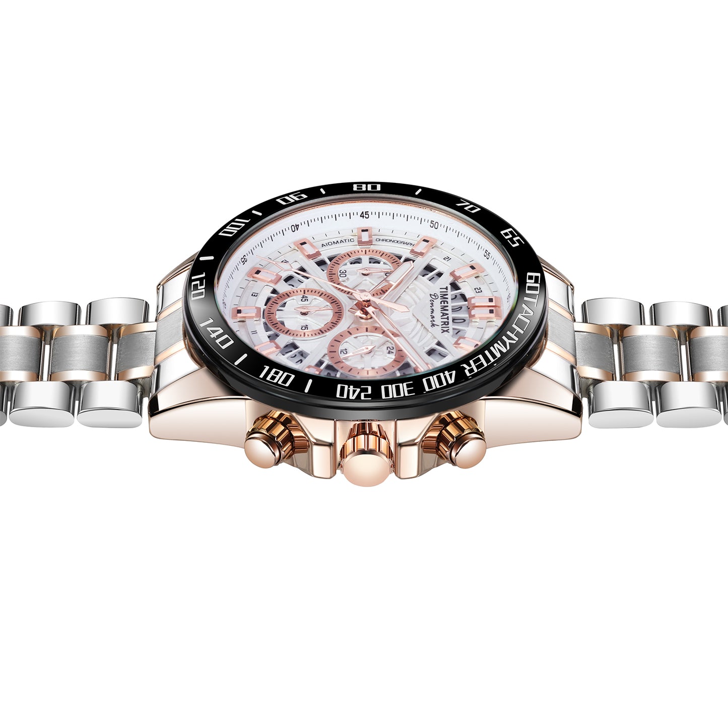 TIMEMATRIX Men's 44mm Watch | Multifunctional Luminous Dial | Sporty Casual Waterproof Wristwatch | Graduation Gift for Trendy Guys