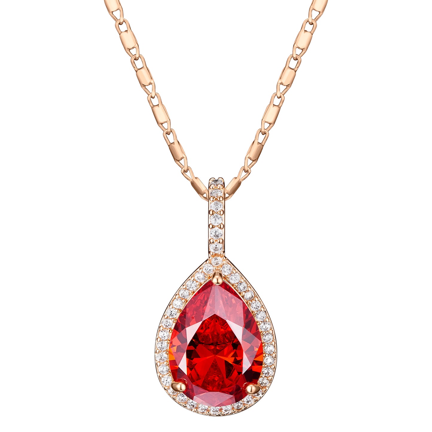 TIMEMATRIX 18K Gold Plated Water Drop Pendant Necklace for Women -  Cubic Zirconia Luxury Choker Jewelry, Perfect for Daily Wear & Gifting
